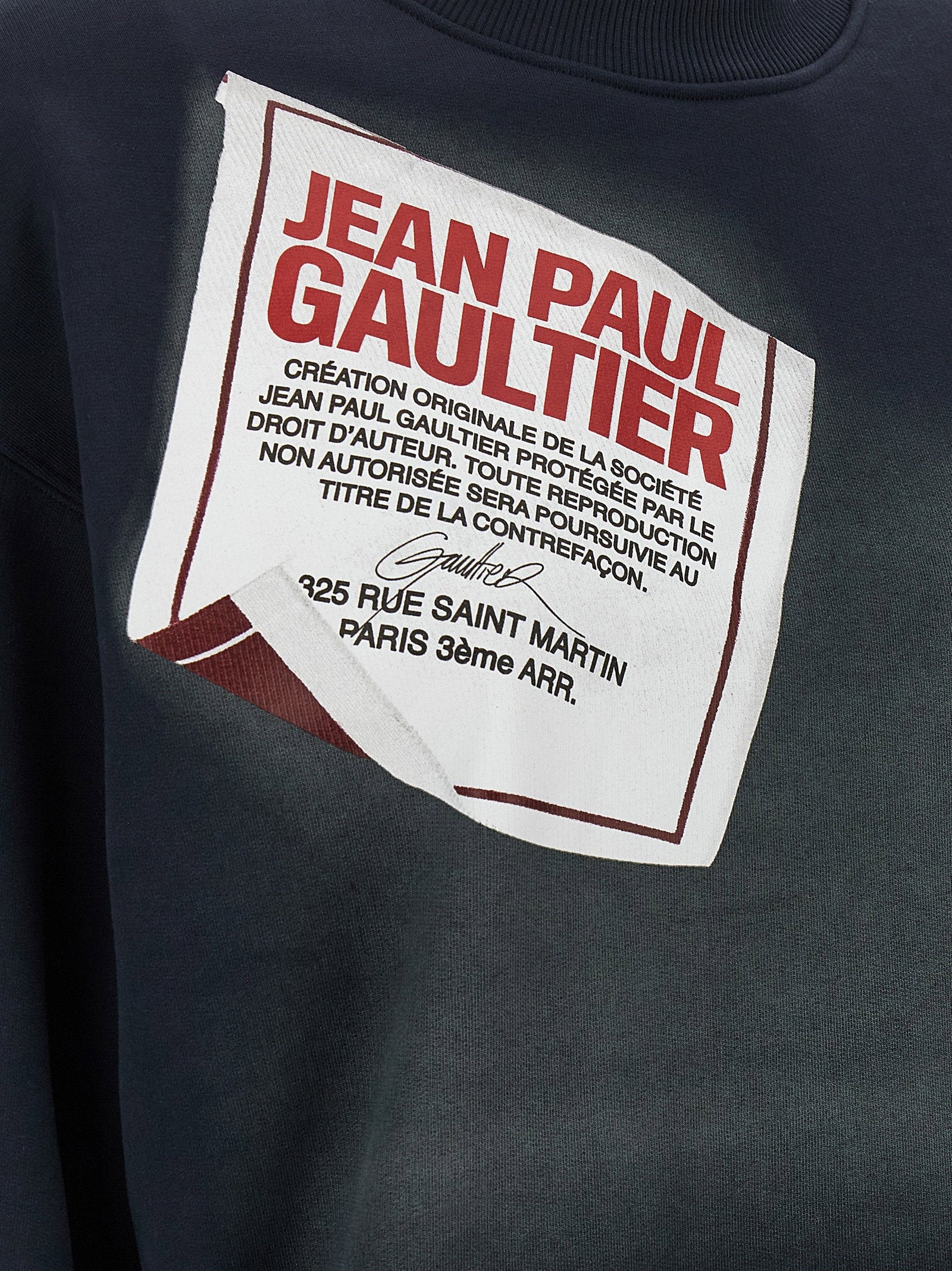 Jean Paul Gaultier Jean Paul Gaultier The Blue Gaultier Label Sweatshirt