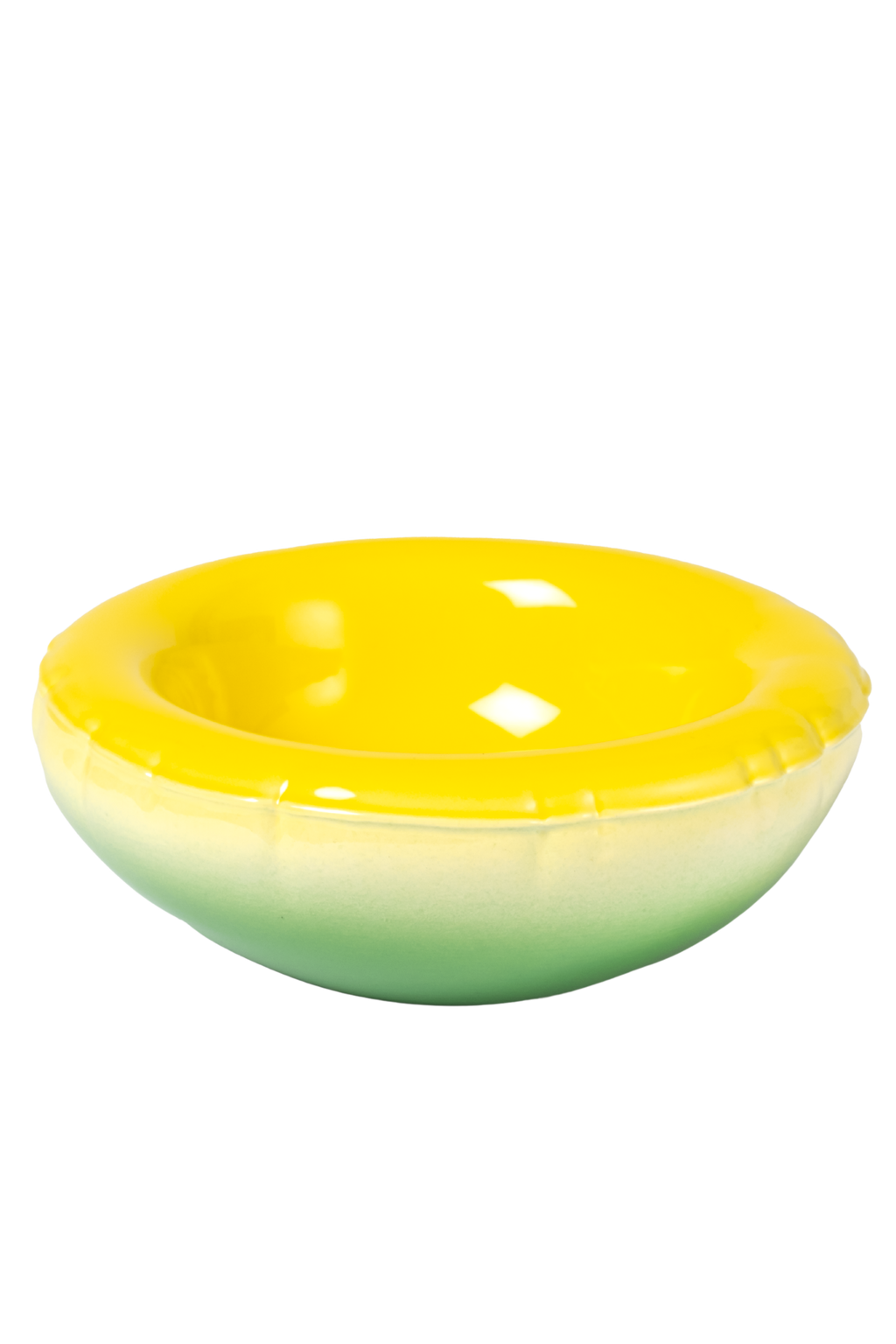 Mira Mikati x Home Studyo Hand Sprayed Ombre Yellow Bowl