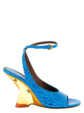 Dries Van Noten Dries Van Noten Embossed Leather Sandals