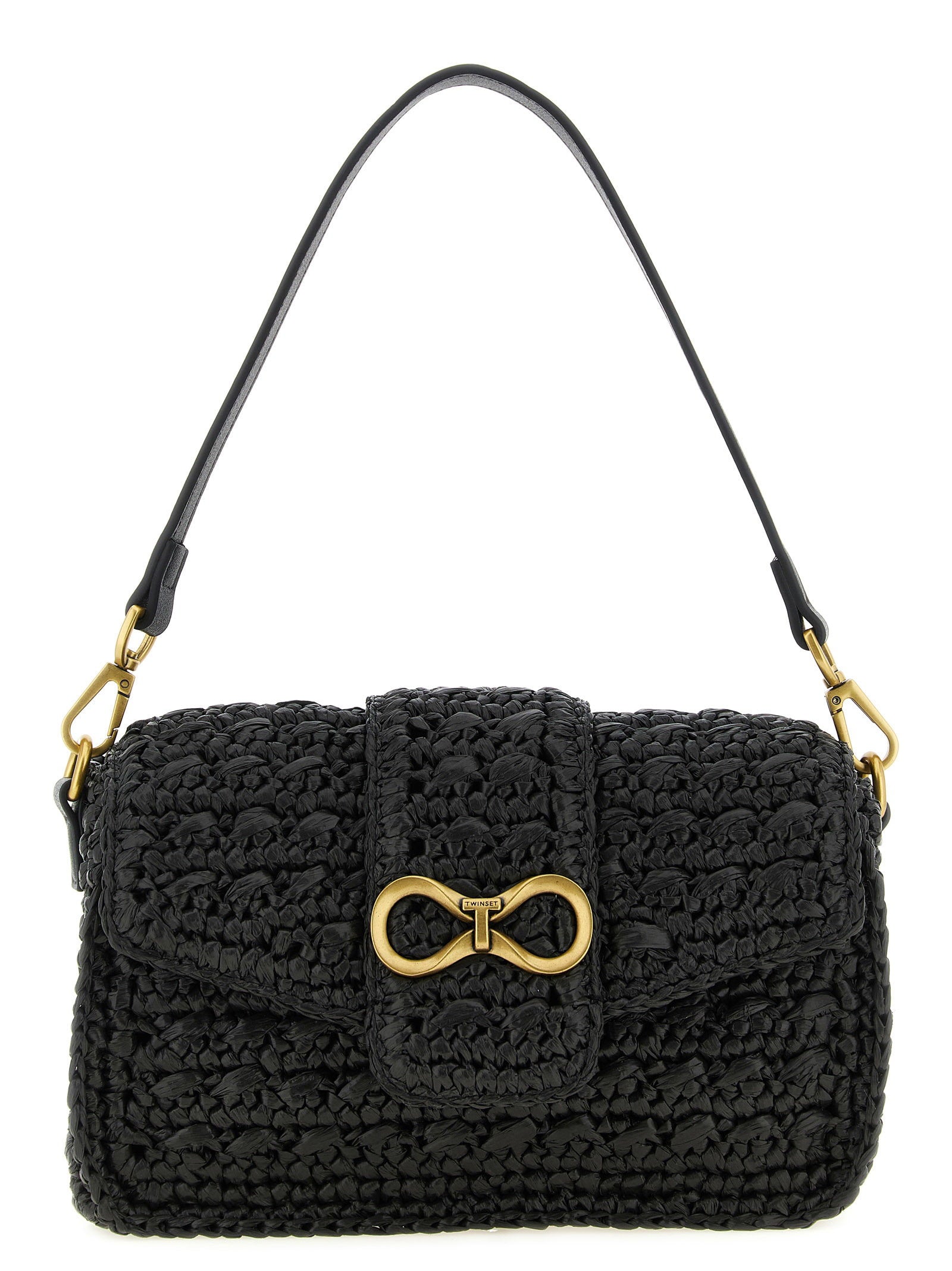 Twin Set Twin Set Raffia Crossbody Bag
