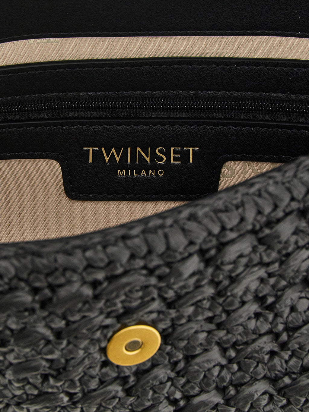 Twin Set Twin Set Raffia Crossbody Bag