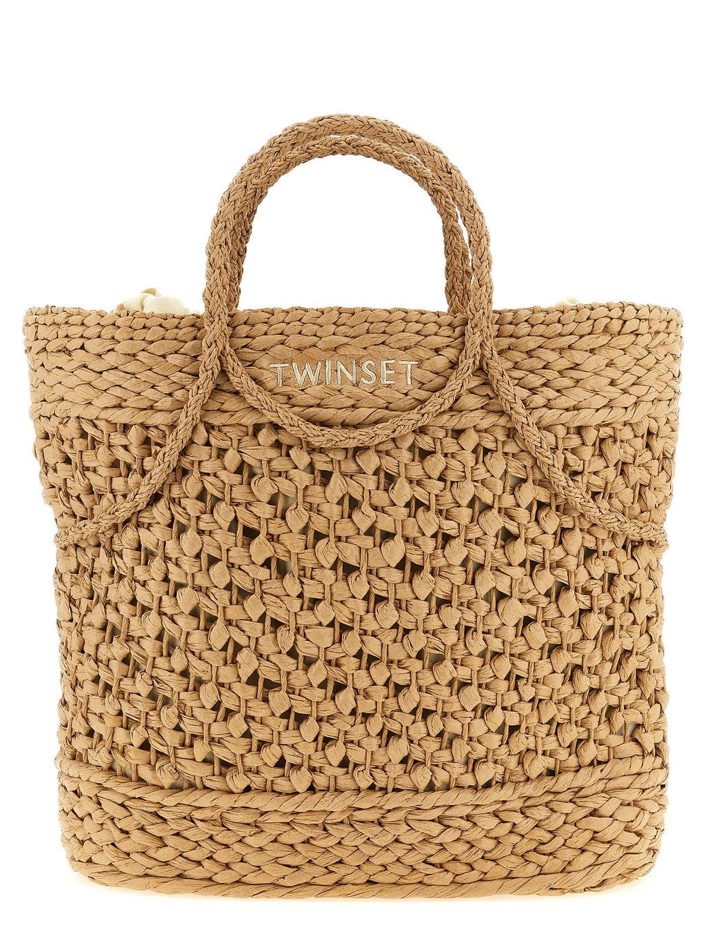 Twin Set Twin Set Straw Shopping Bag