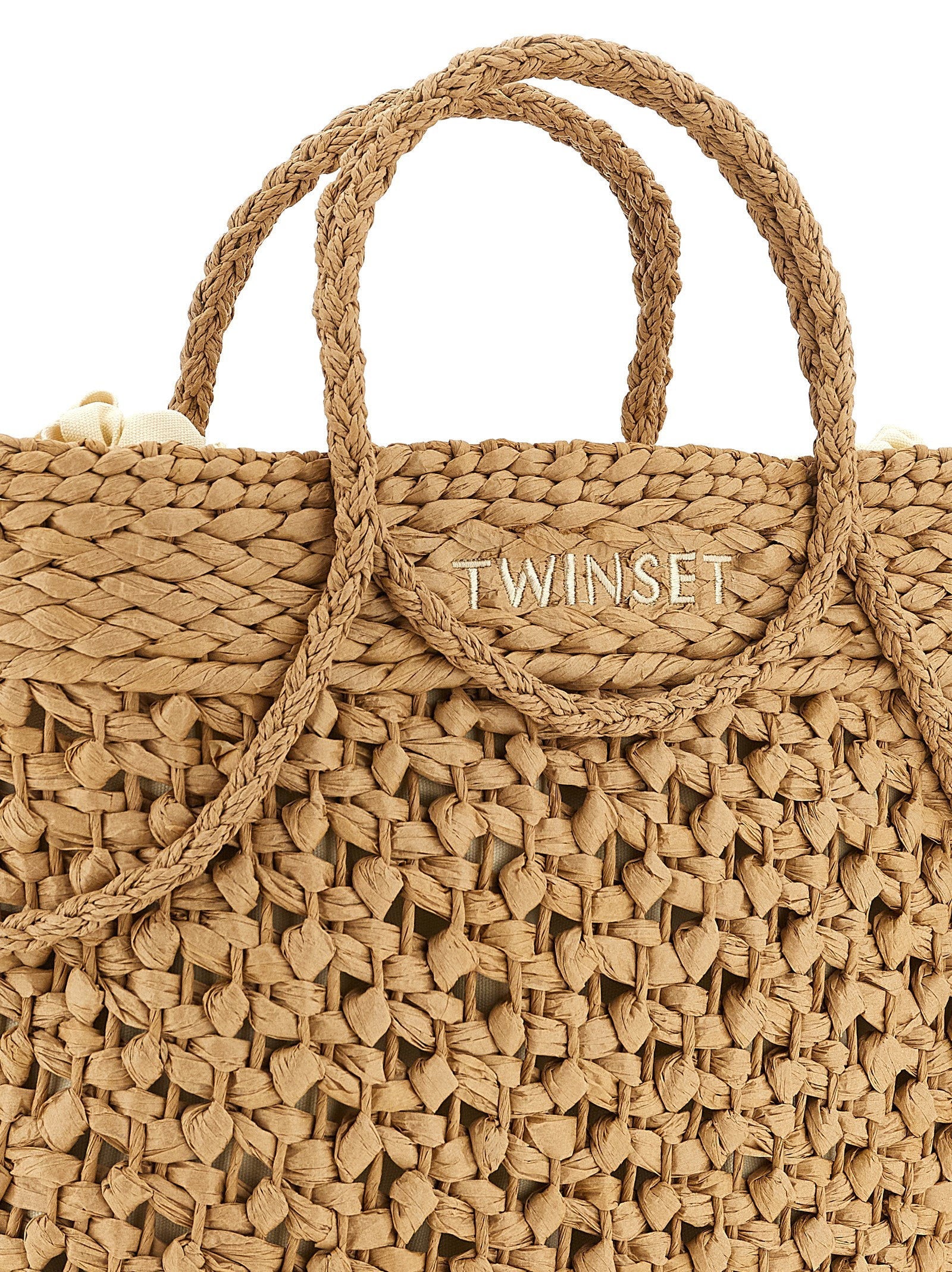 Twin Set Twin Set Straw Shopping Bag