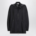 Moncler Moncler Black zip parka in nylon