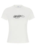 Off White Off White Logo Embroidery T-shirt