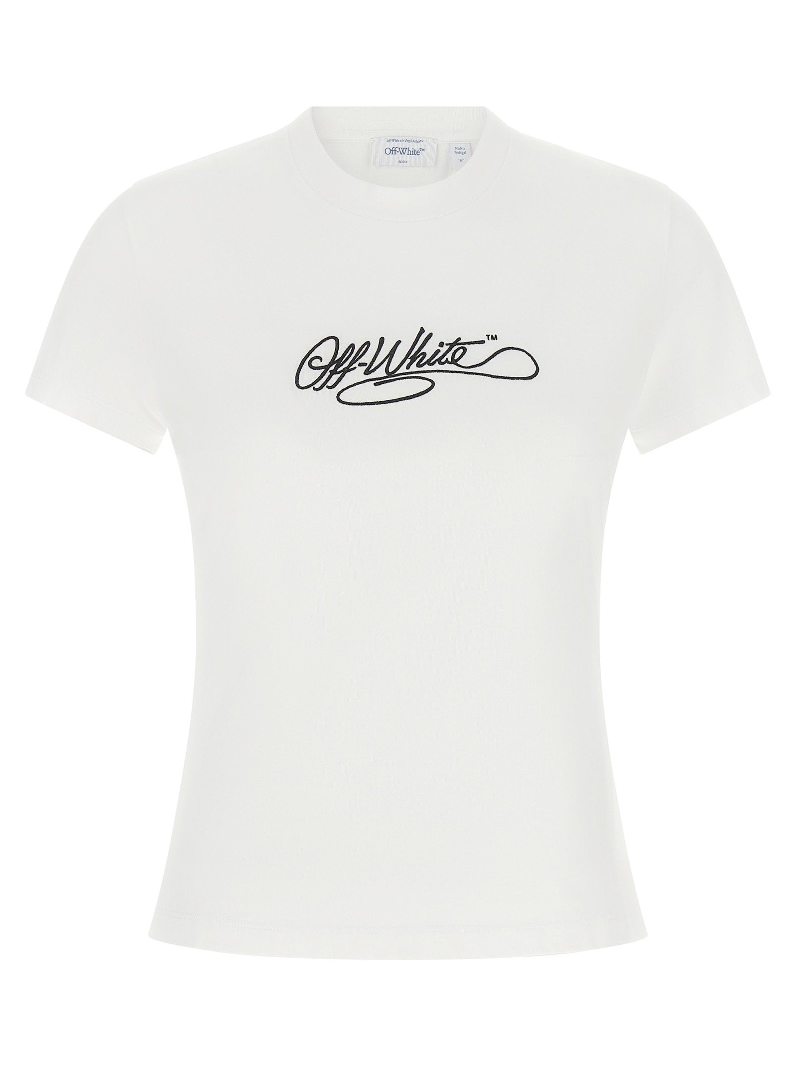 Off White Off White Logo Embroidery T-shirt
