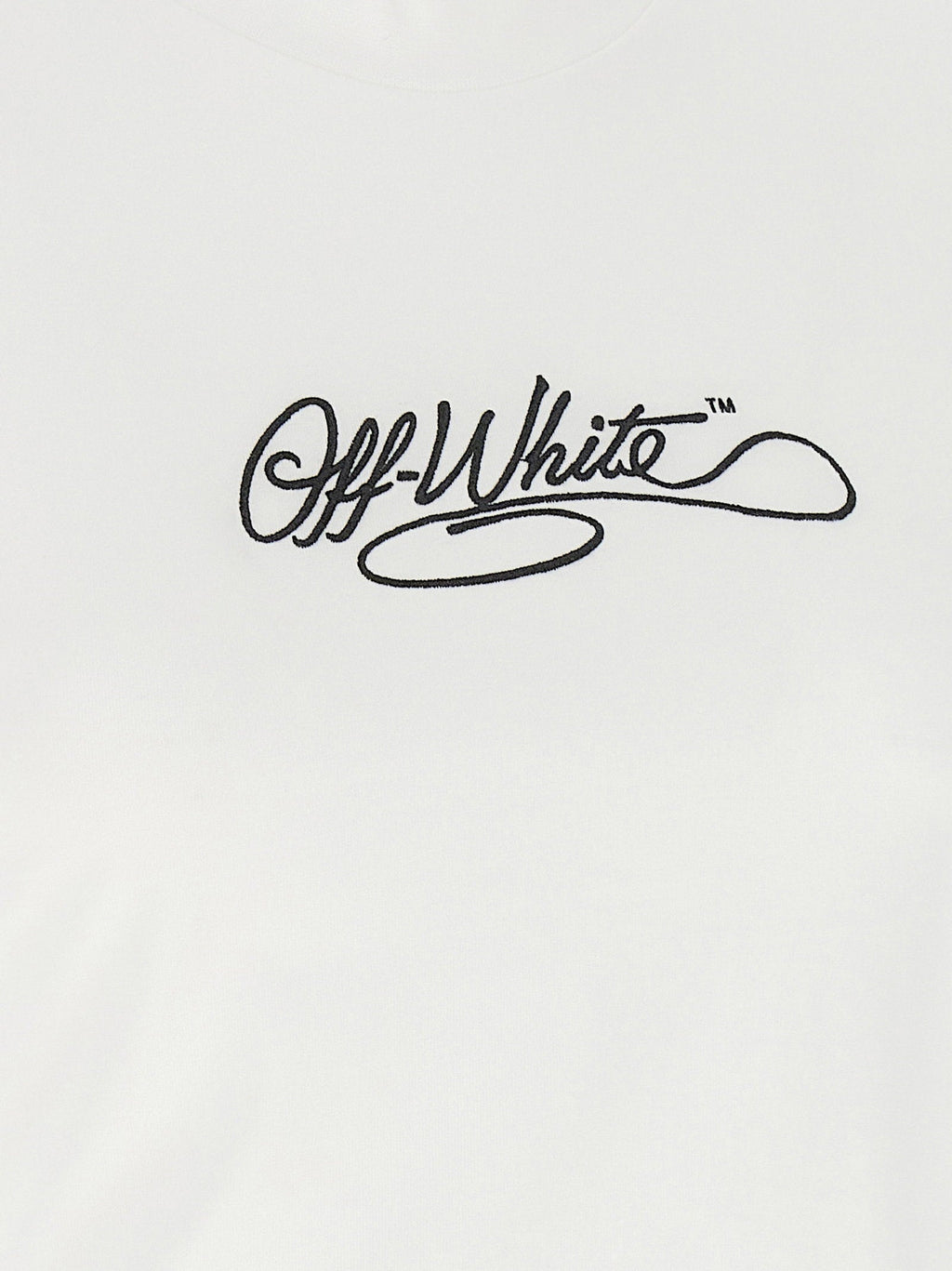 Off White Off White Logo Embroidery T-shirt