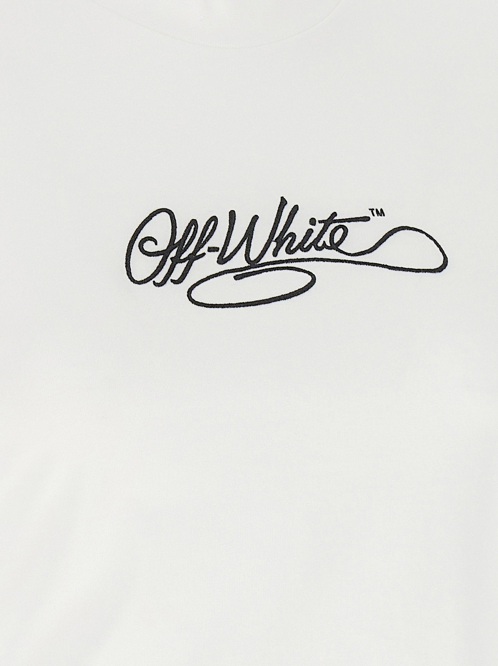Off White Off White Logo Embroidery T-shirt
