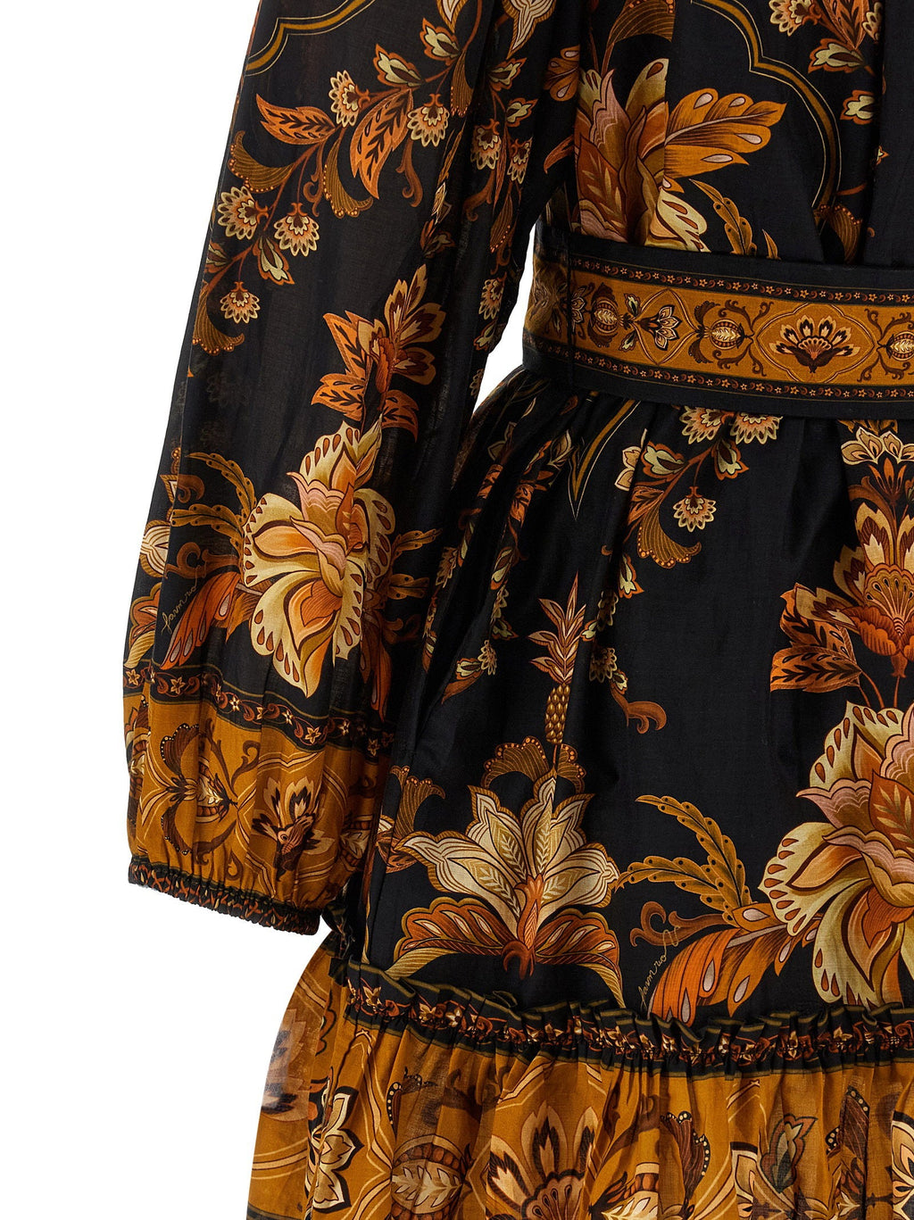 Farm Rio Farm Rio Majestic Garden Black Dress