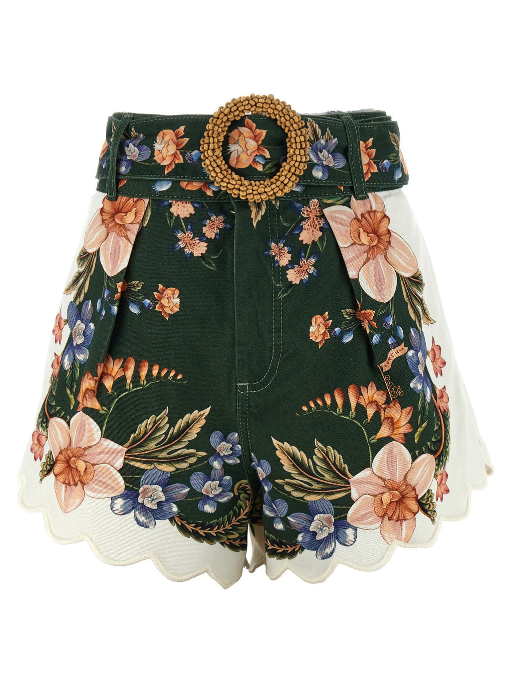 Farm Rio Farm Rio Green Berry Garden Shorts