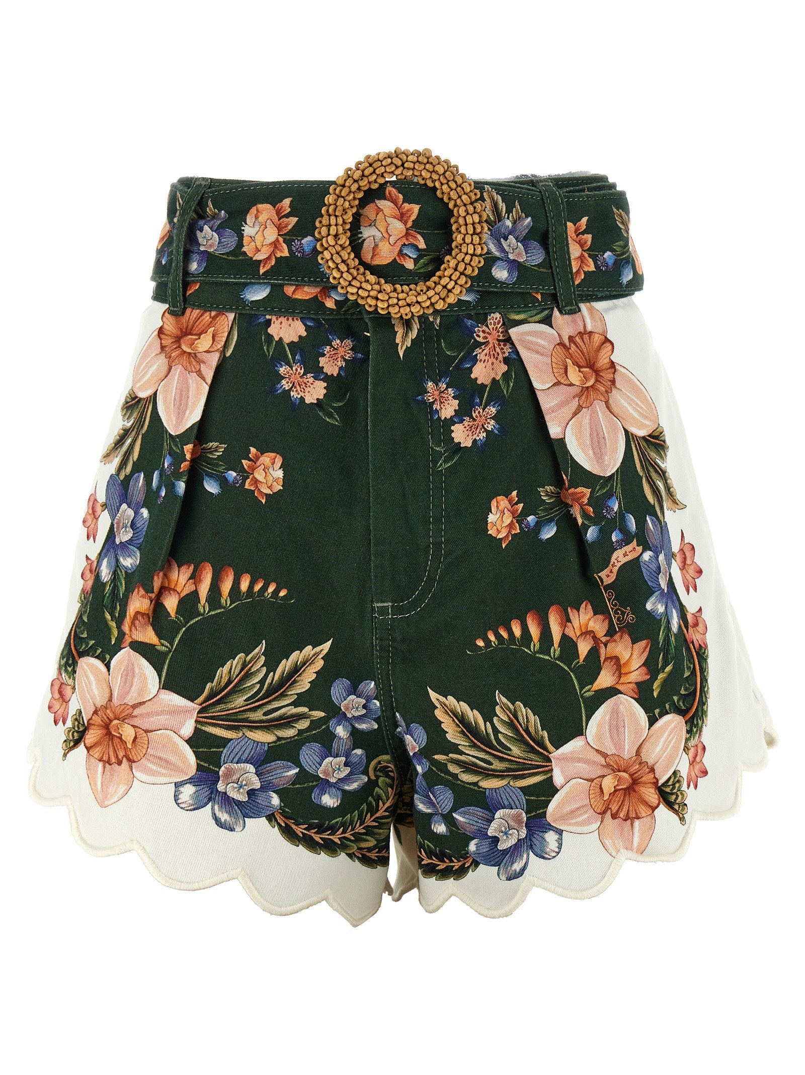 Farm Rio Farm Rio Green Berry Garden Shorts