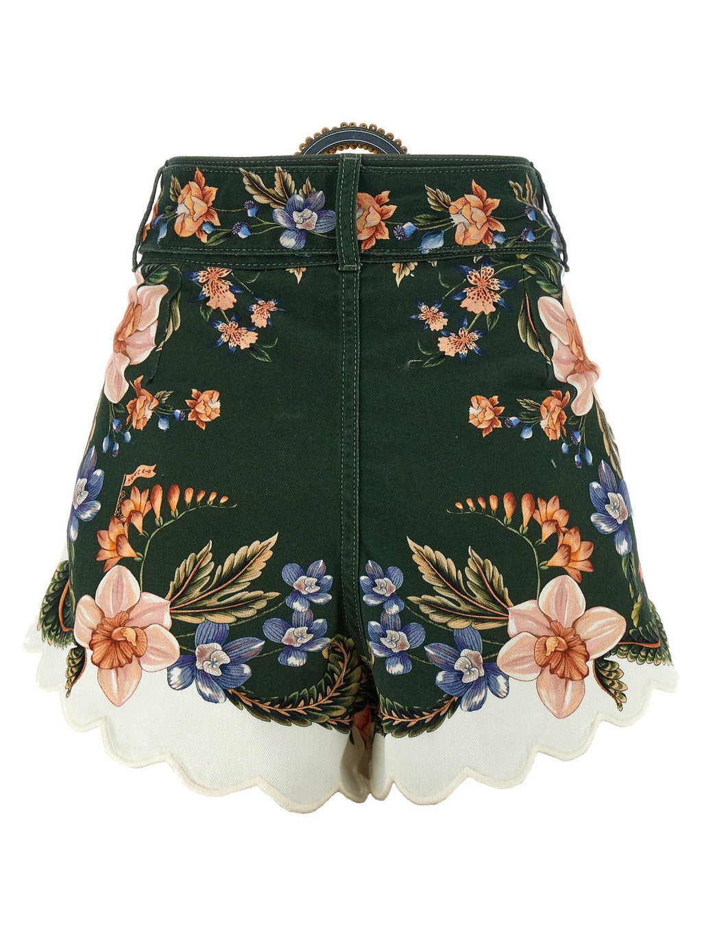 Farm Rio Farm Rio Green Berry Garden Shorts
