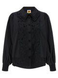 Farm Rio Farm Rio Black Embroidered Shirt