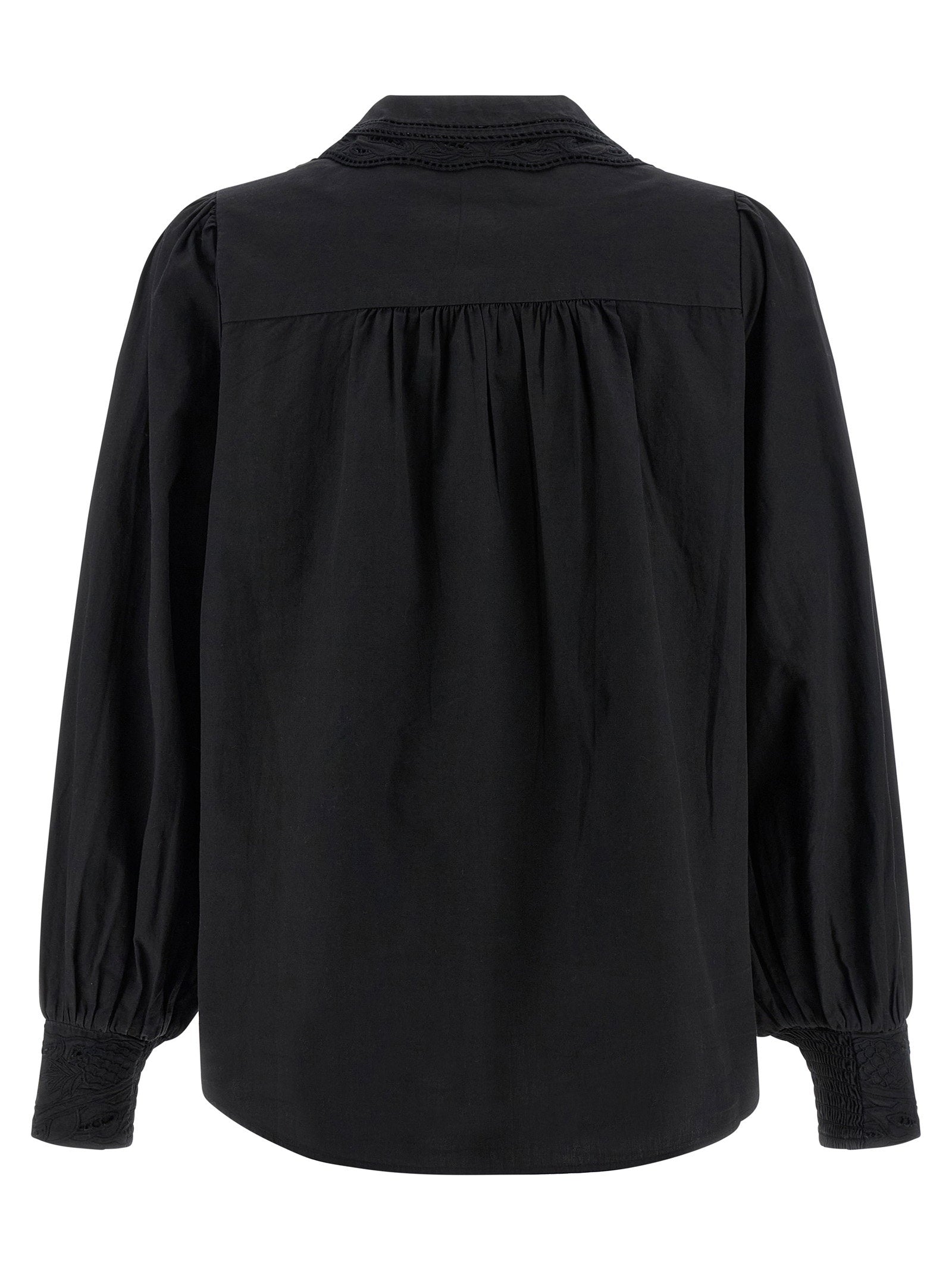 Farm Rio Farm Rio Black Embroidered Shirt