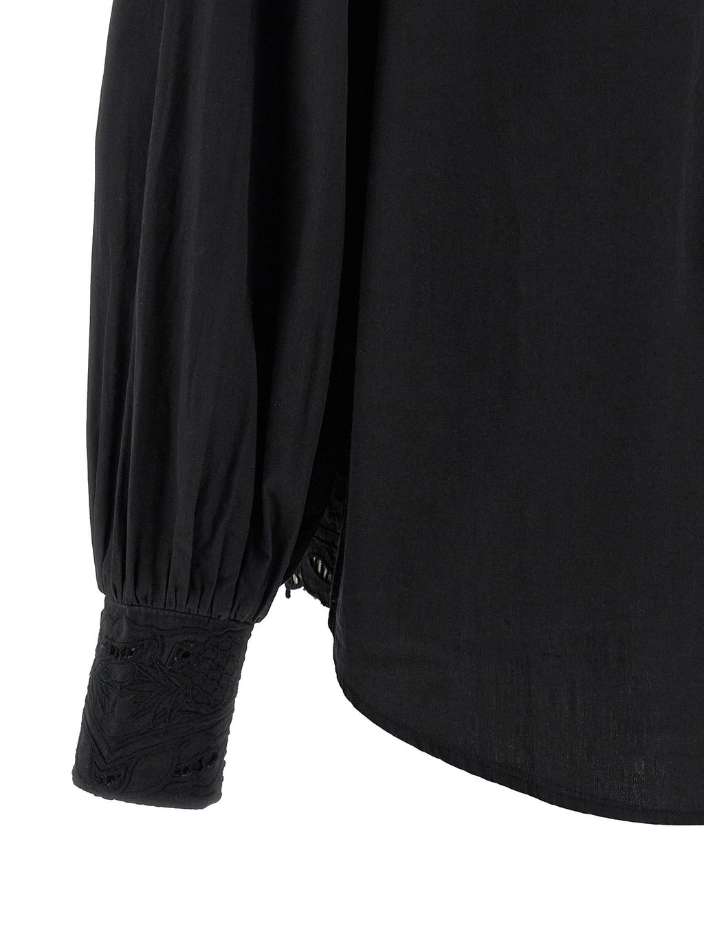 Farm Rio Farm Rio Black Embroidered Shirt