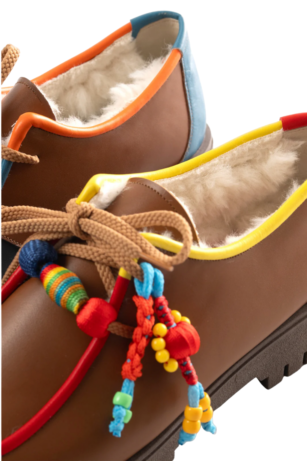 Elina Linardaki Piñata Brown Loafers