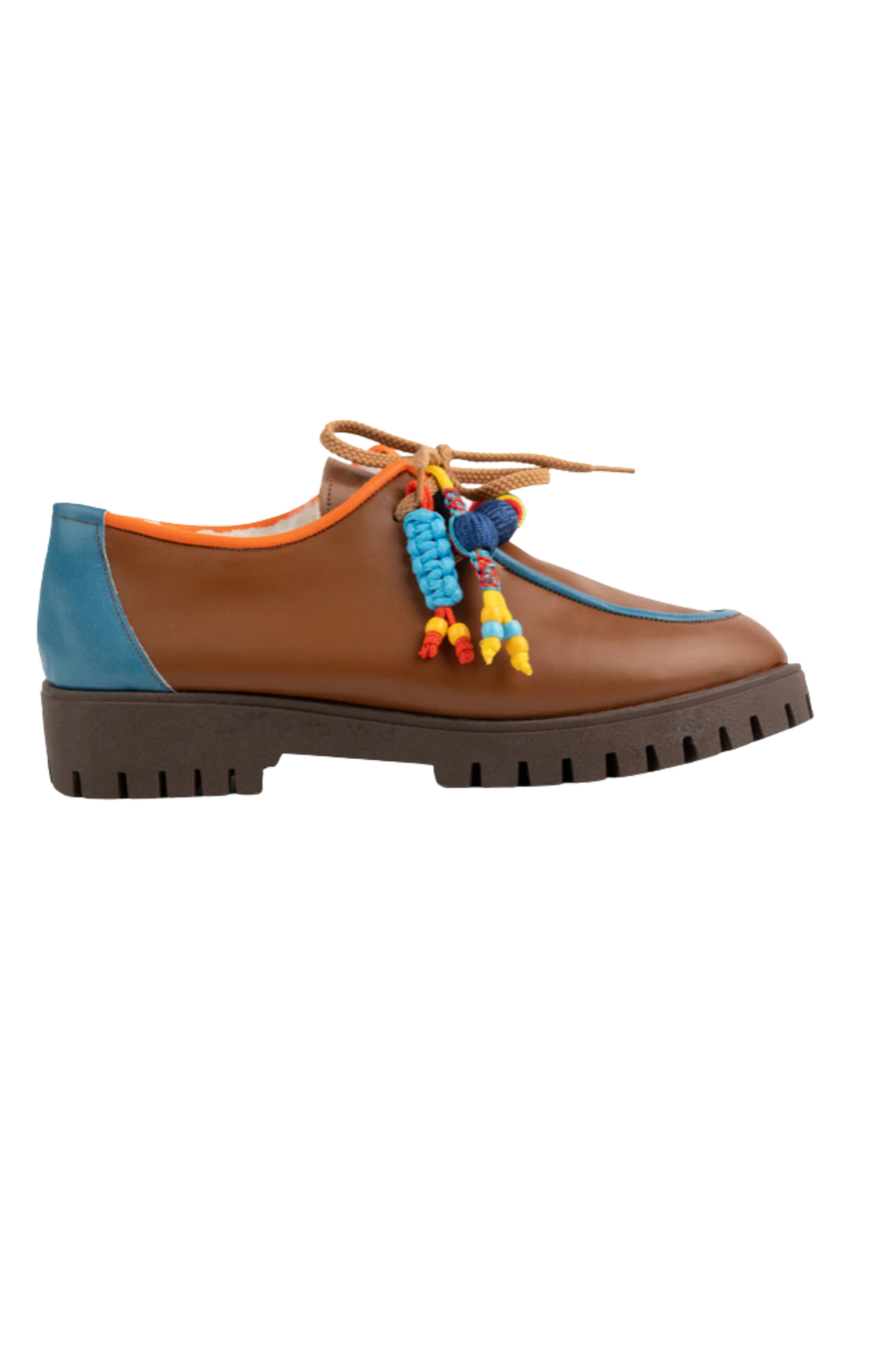 Elina Linardaki Piñata Brown Loafers