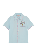 Short Sleeve Shirt With Fleuriste Embroidery
