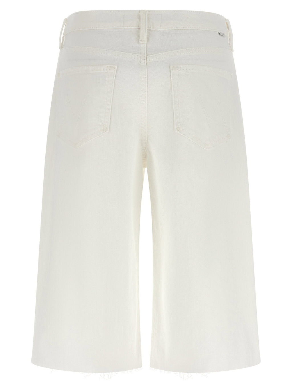 Mother Mother The Whole Lot Zip Twist Fray Bermuda Shorts