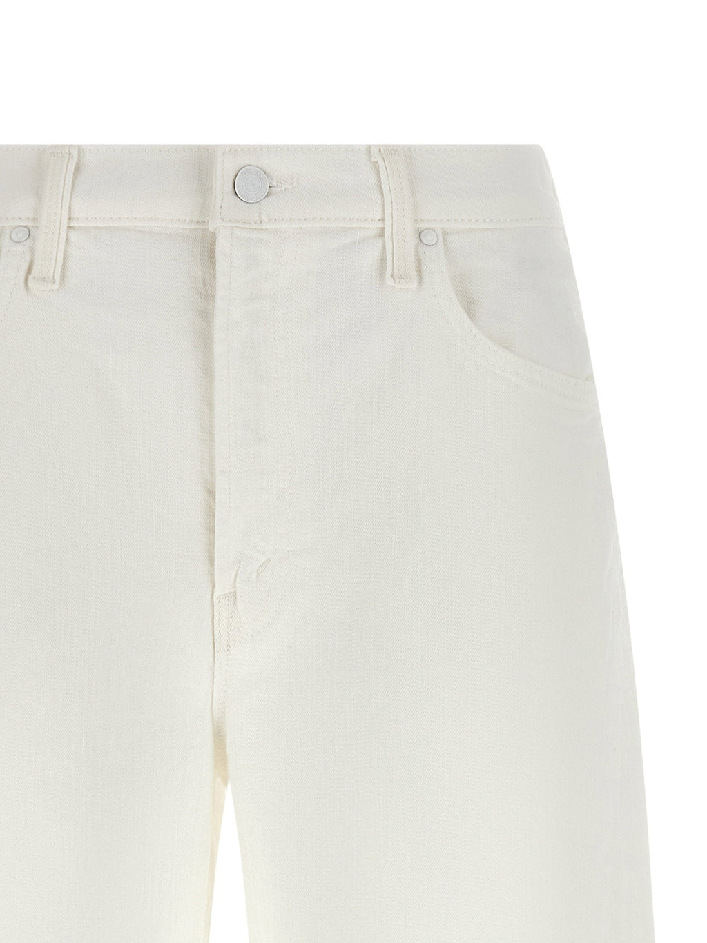 Mother Mother The Whole Lot Zip Twist Fray Bermuda Shorts
