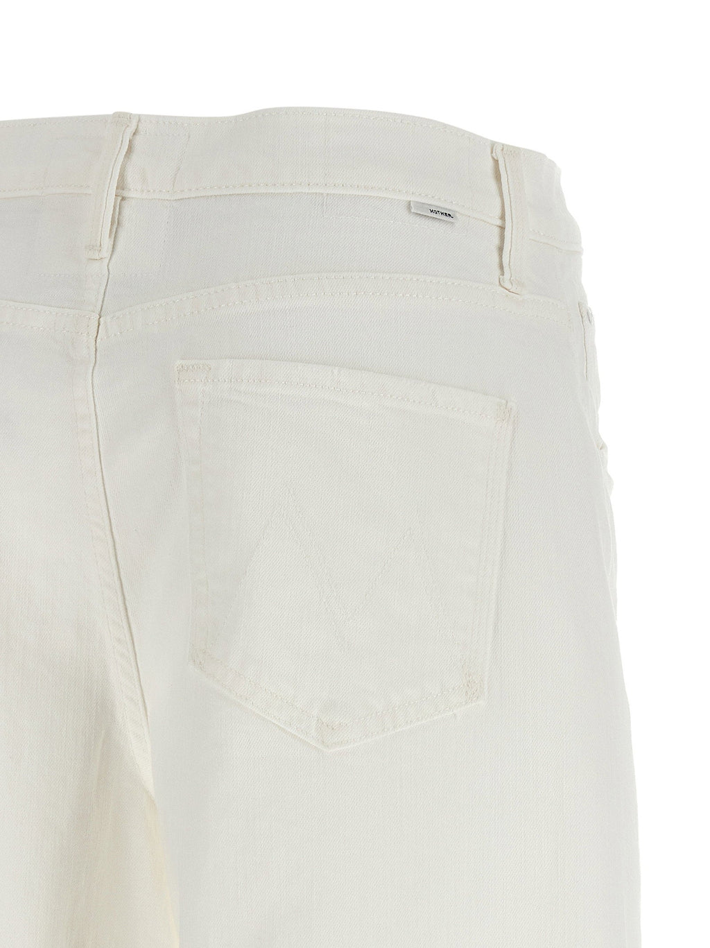 Mother Mother The Whole Lot Zip Twist Fray Bermuda Shorts