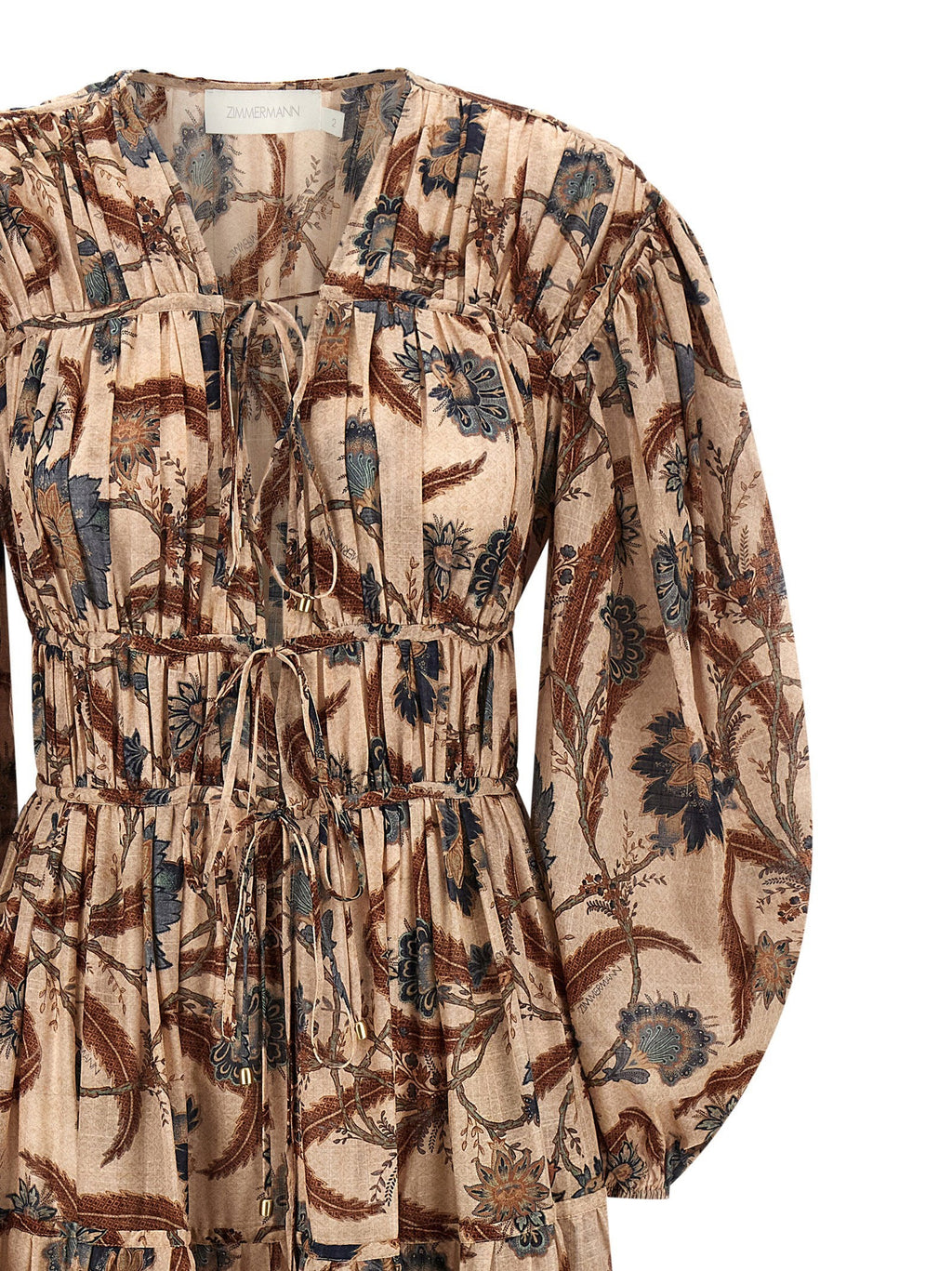 Zimmermann Zimmermann Ascension Tie Billow Maxi Dress