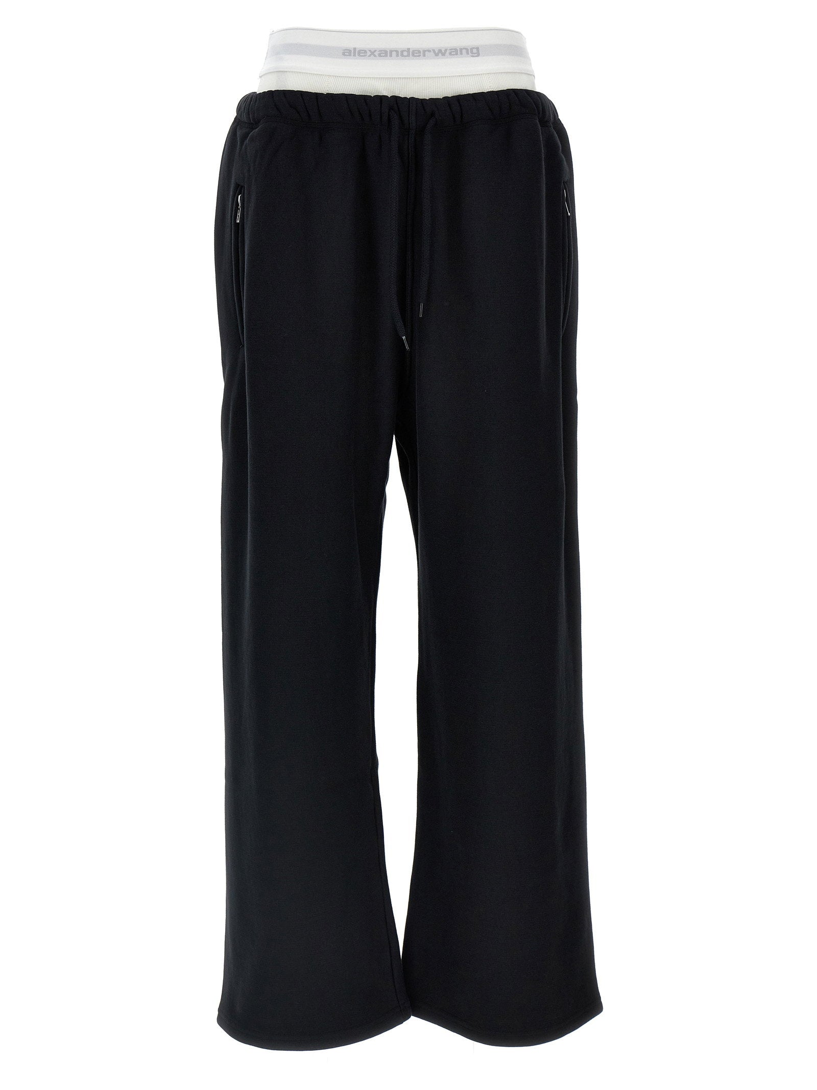 T By Alexander Wang T By Alexander Wang Wide Leg W/ Logo Elastic Exposed Brief Joggers