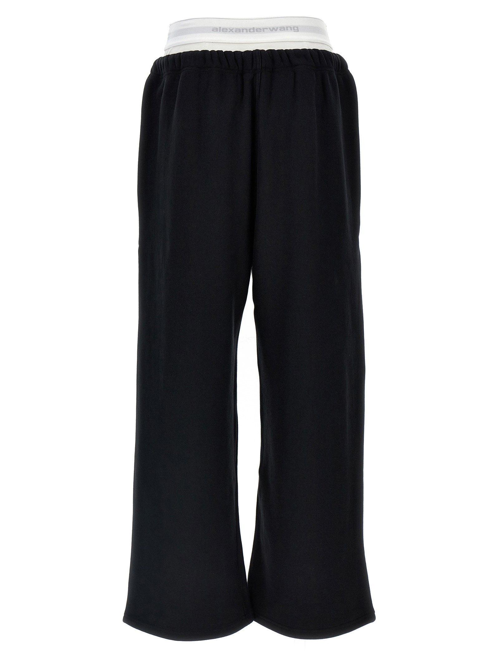 T By Alexander Wang T By Alexander Wang Wide Leg W/ Logo Elastic Exposed Brief Joggers