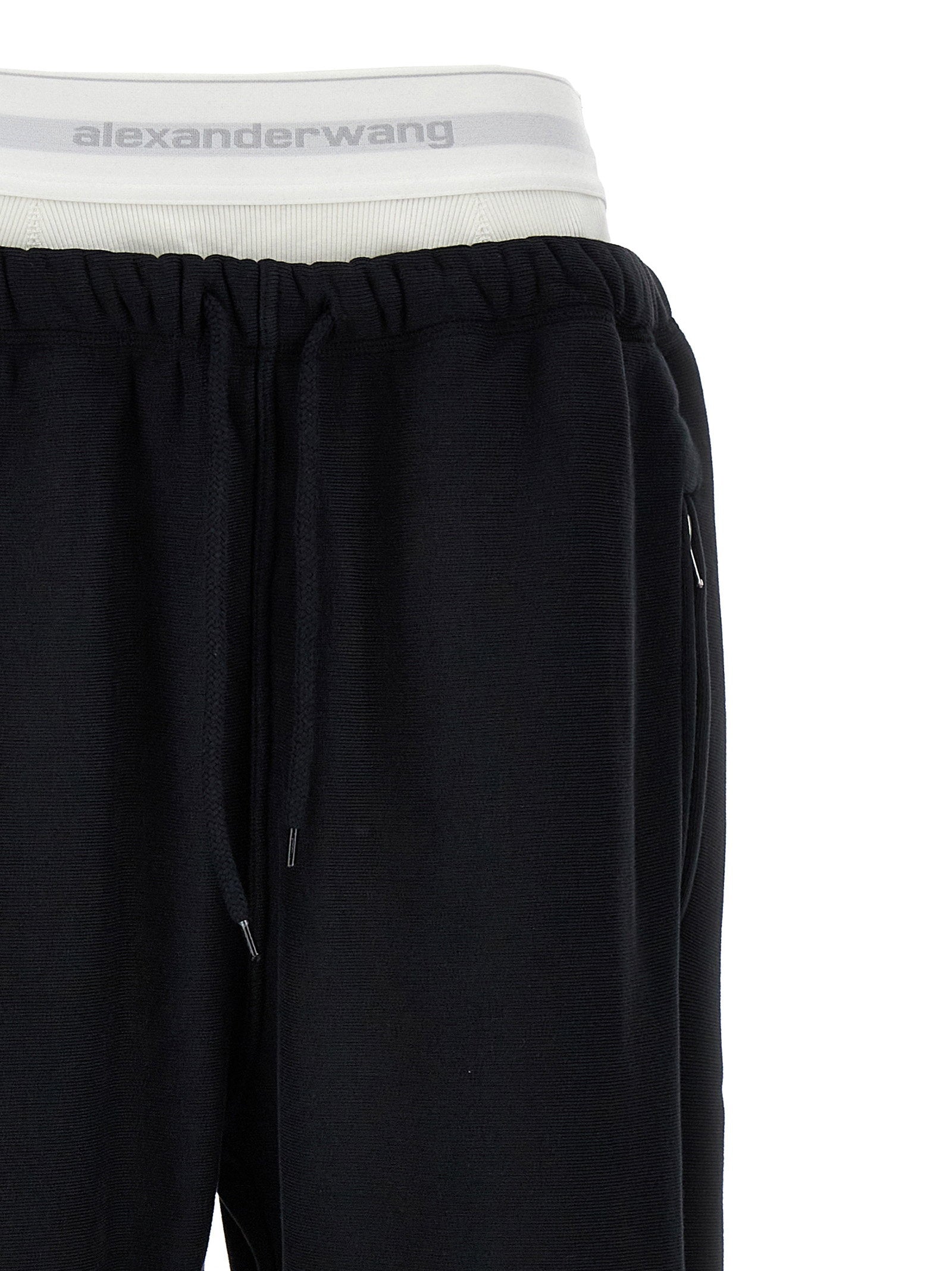 T By Alexander Wang T By Alexander Wang Wide Leg W/ Logo Elastic Exposed Brief Joggers