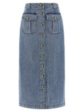 Zimmermann Zimmermann Denim Pencil Skirt