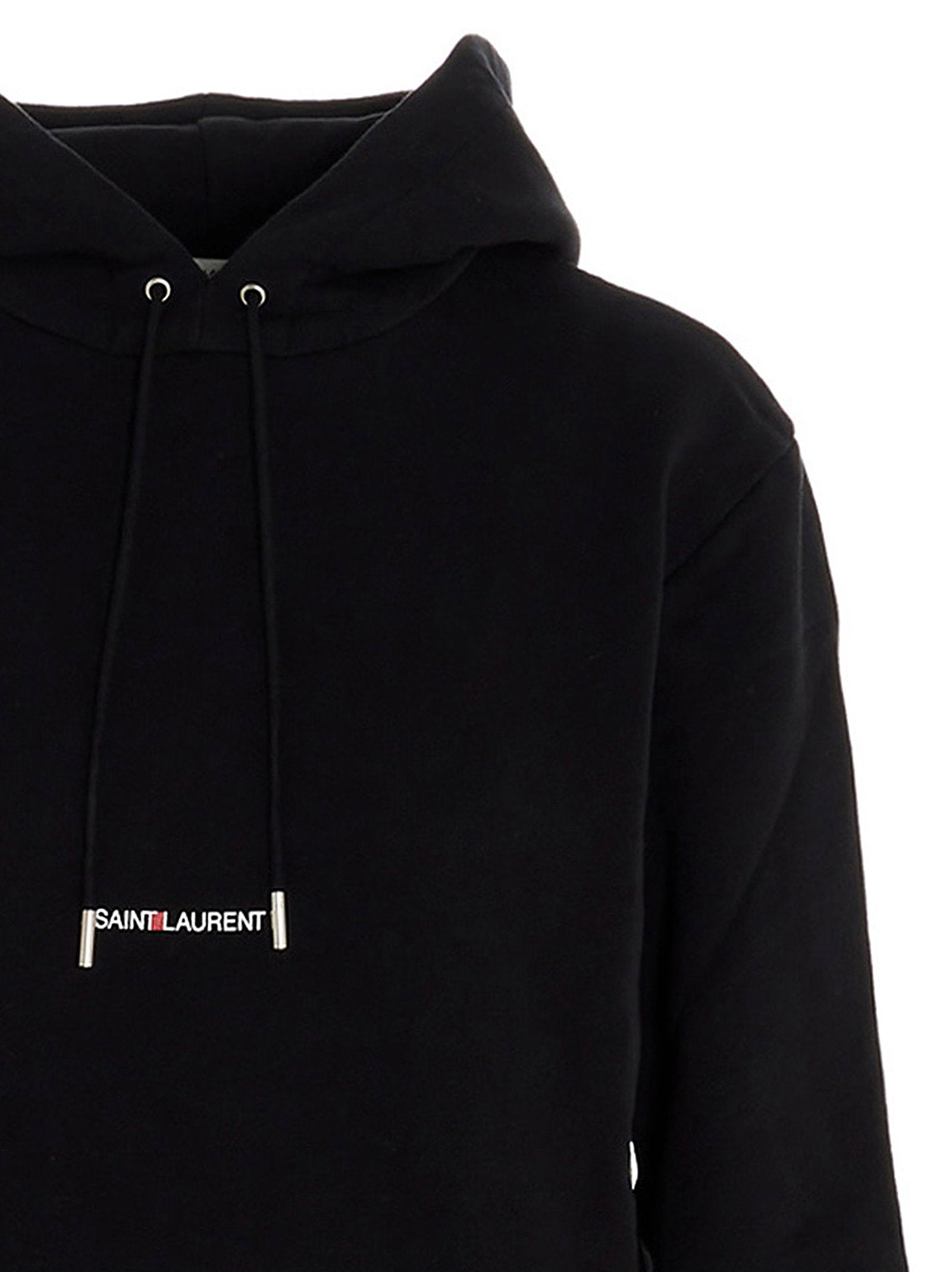 Saint Laurent Saint Laurent Logo Print Hoodie