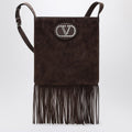 Valentino Garavani Valentino Garavani Nellcôte dark brown suede bag