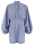 Zimmermann Zimmermann Drawstring Stripe Mini Dress
