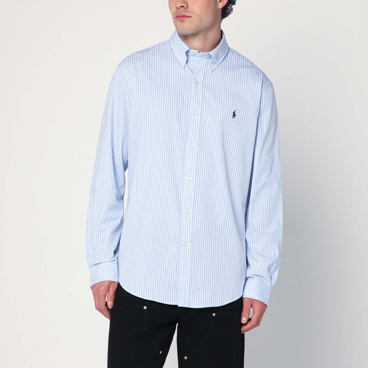 Polo Ralph Lauren Polo Ralph Lauren White and blue striped Oxford shirt