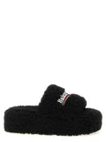 Balenciaga Balenciaga Furry Platform Slides