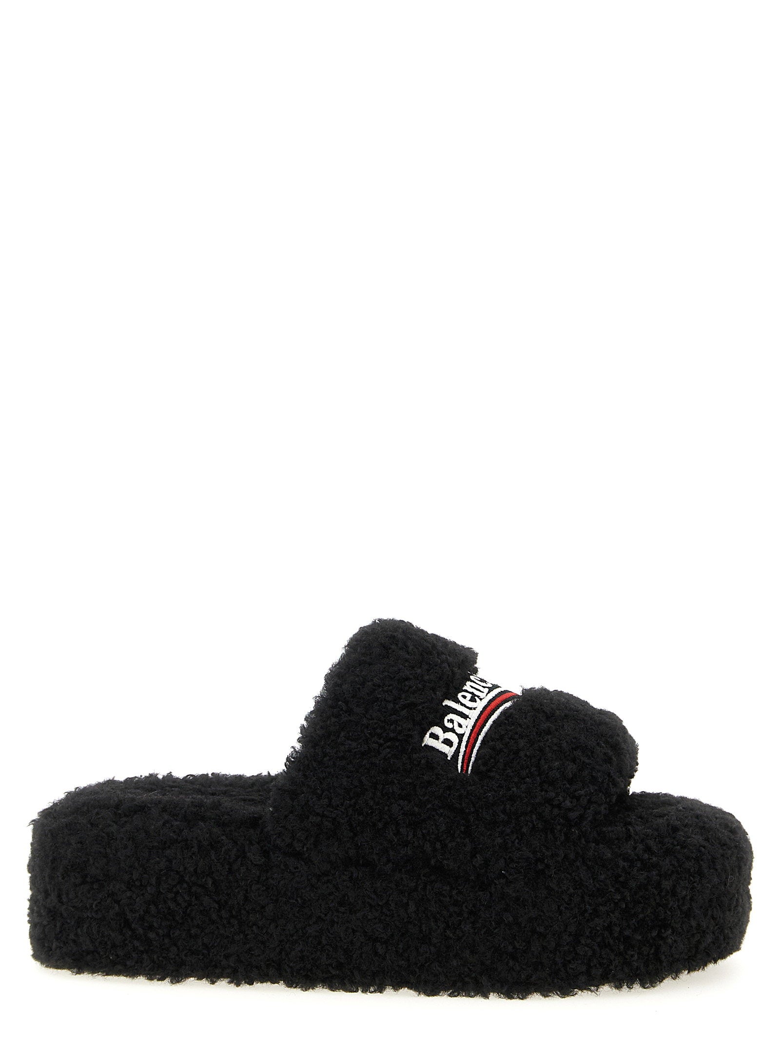 Balenciaga Balenciaga Furry Platform Slides