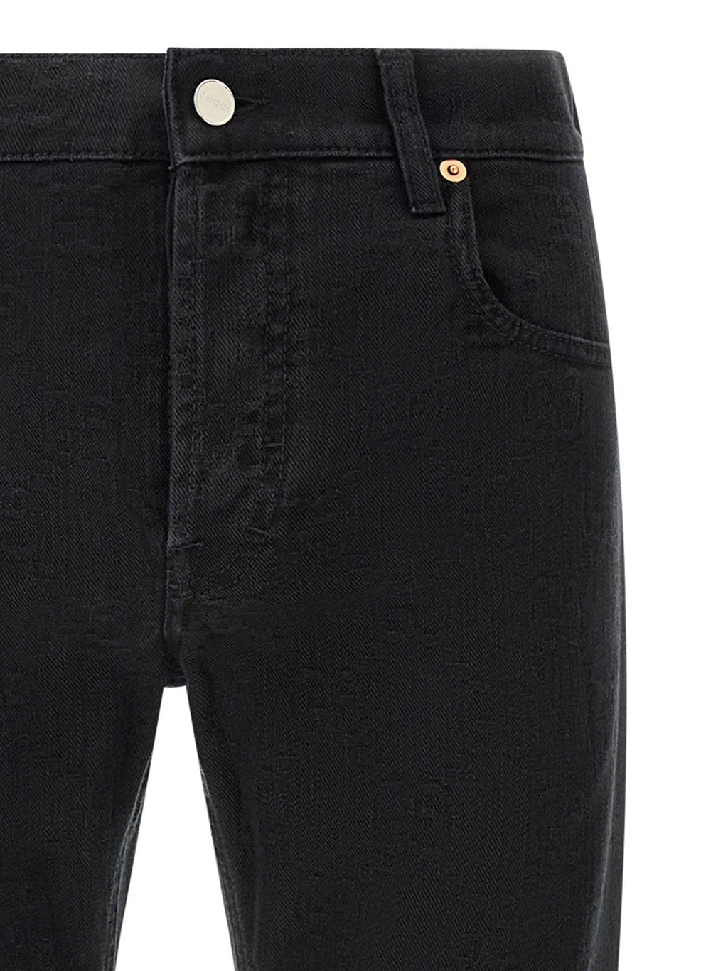 Gucci Gucci Gg Jacquard Denim Jeans