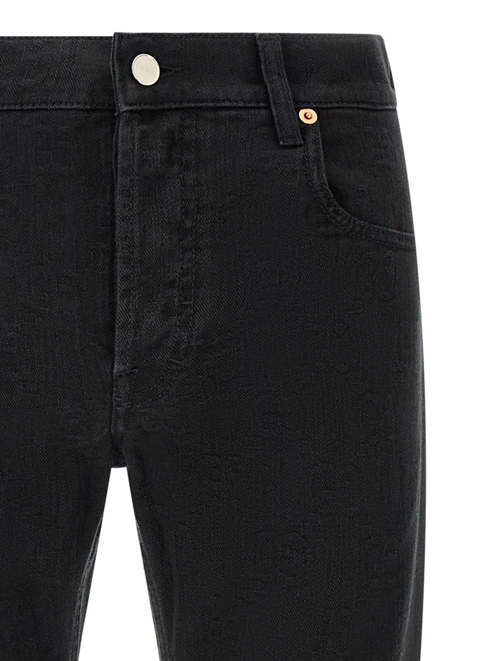 Gucci Gucci Gg Jacquard Denim Jeans