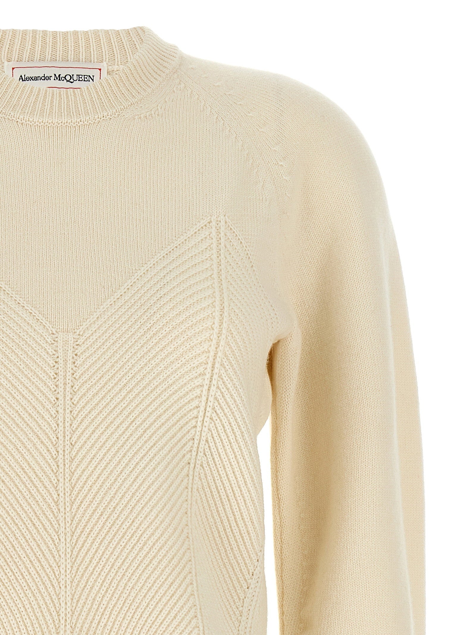Alexander McQueen Alexander McQueen Chevron Corset Sweater