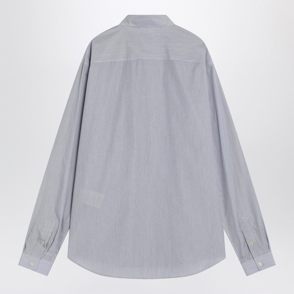 Valentino Valentino Light blue cotton shirt with logo