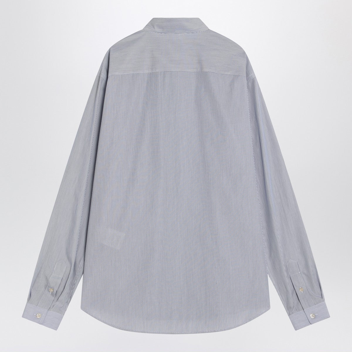 Valentino Valentino Light blue cotton shirt with logo