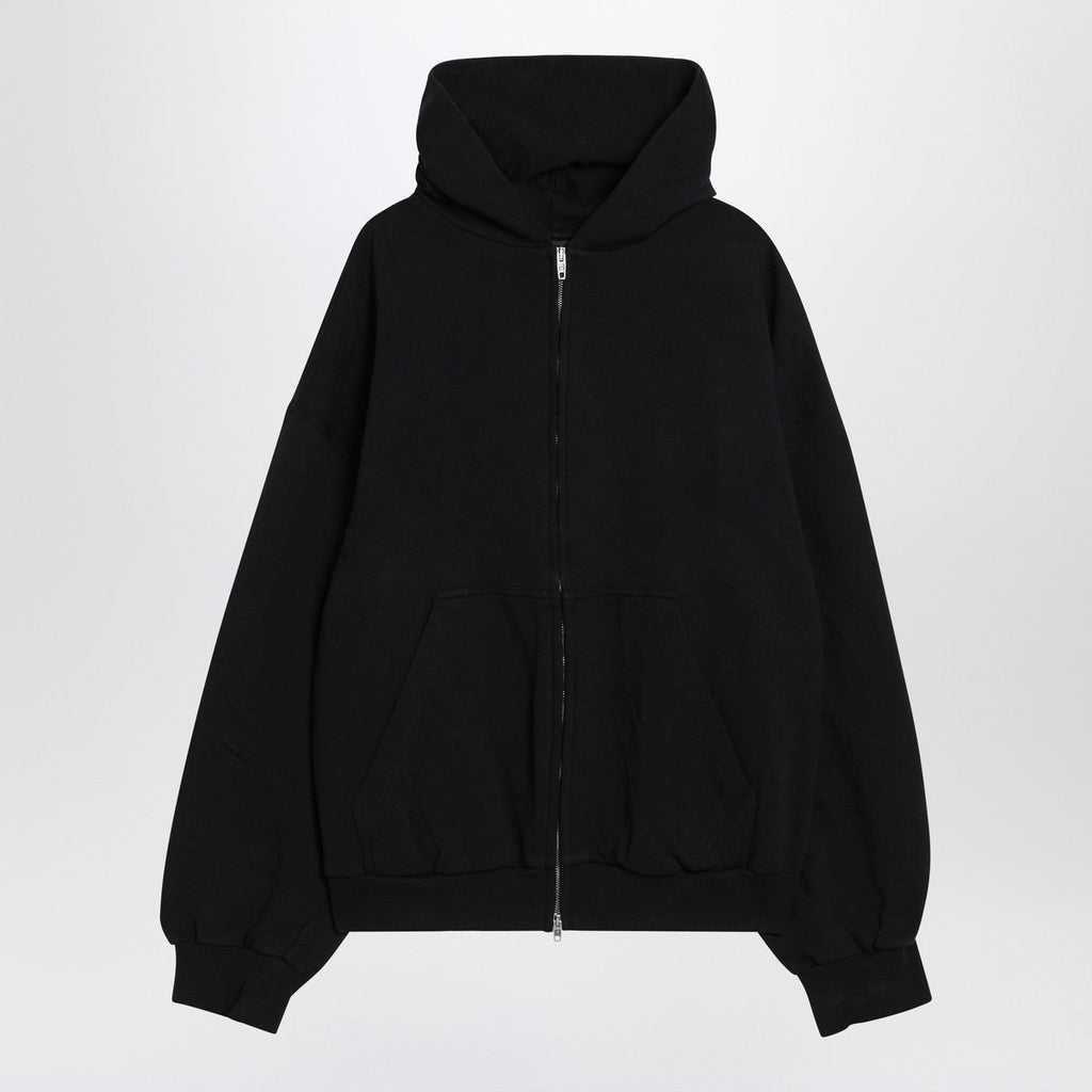 Balenciaga Balenciaga Washed black Flipped Uni Regular Fit zip hoodie