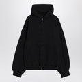 Balenciaga Balenciaga Washed black Flipped Uni Regular Fit zip hoodie