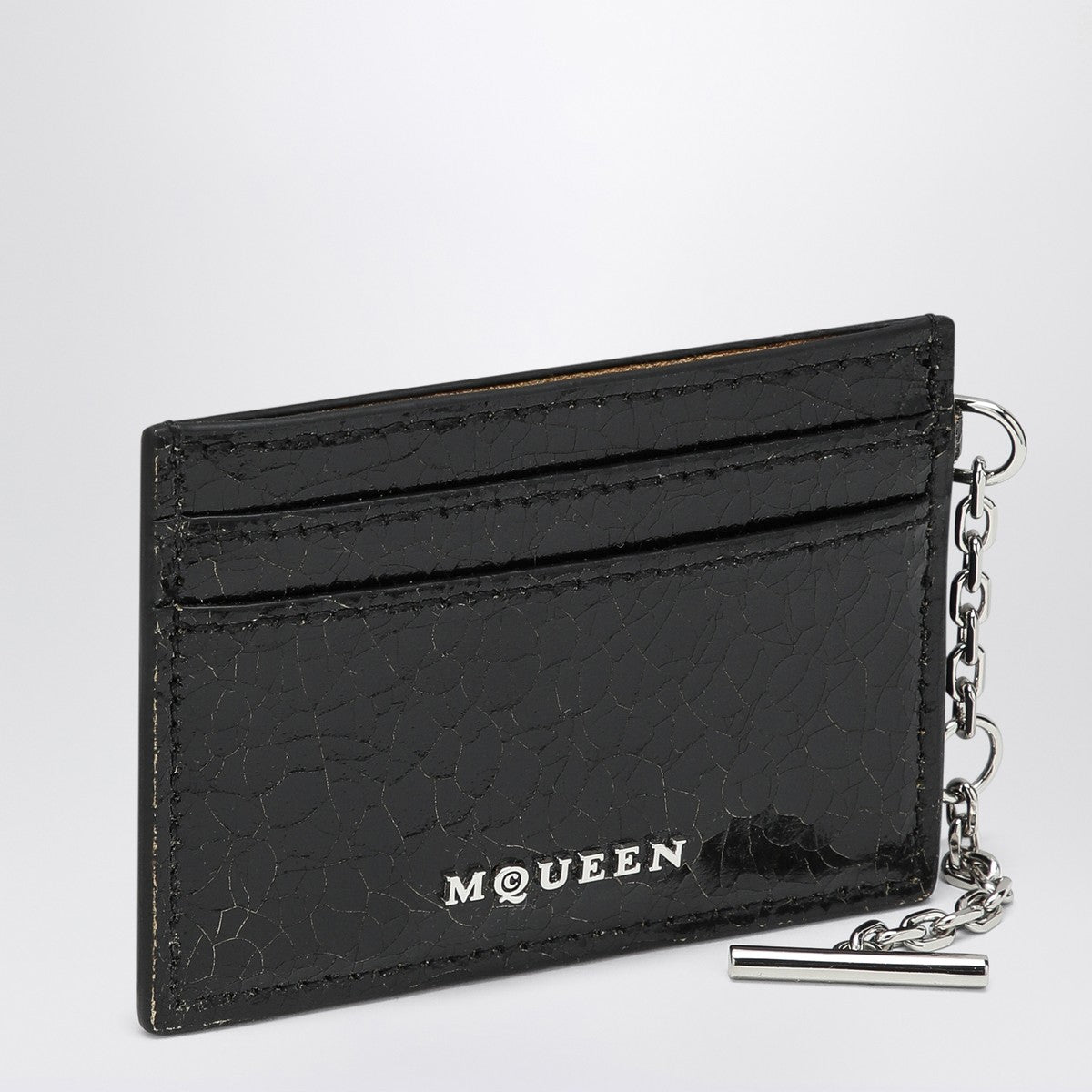 Alexander Mcqueen Alexander McQueen T-Bar credit card holder black/caramel