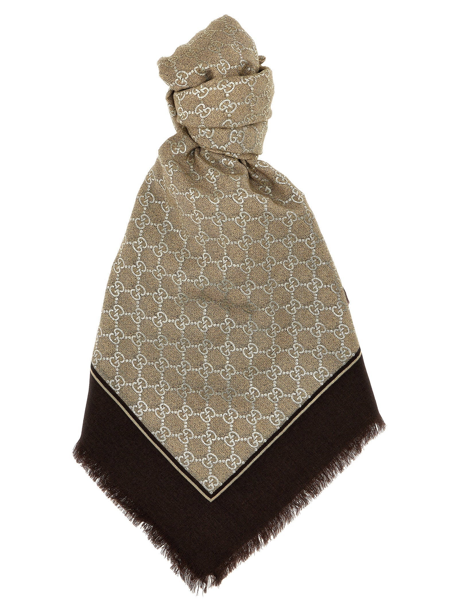 Gucci Gucci Gg Lamé Scarf