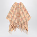 Burberry Burberry Check pattern wool and cashmere cape