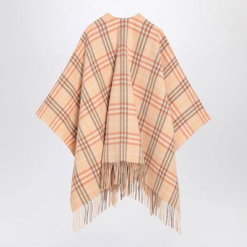 Burberry Burberry Check pattern wool and cashmere cape