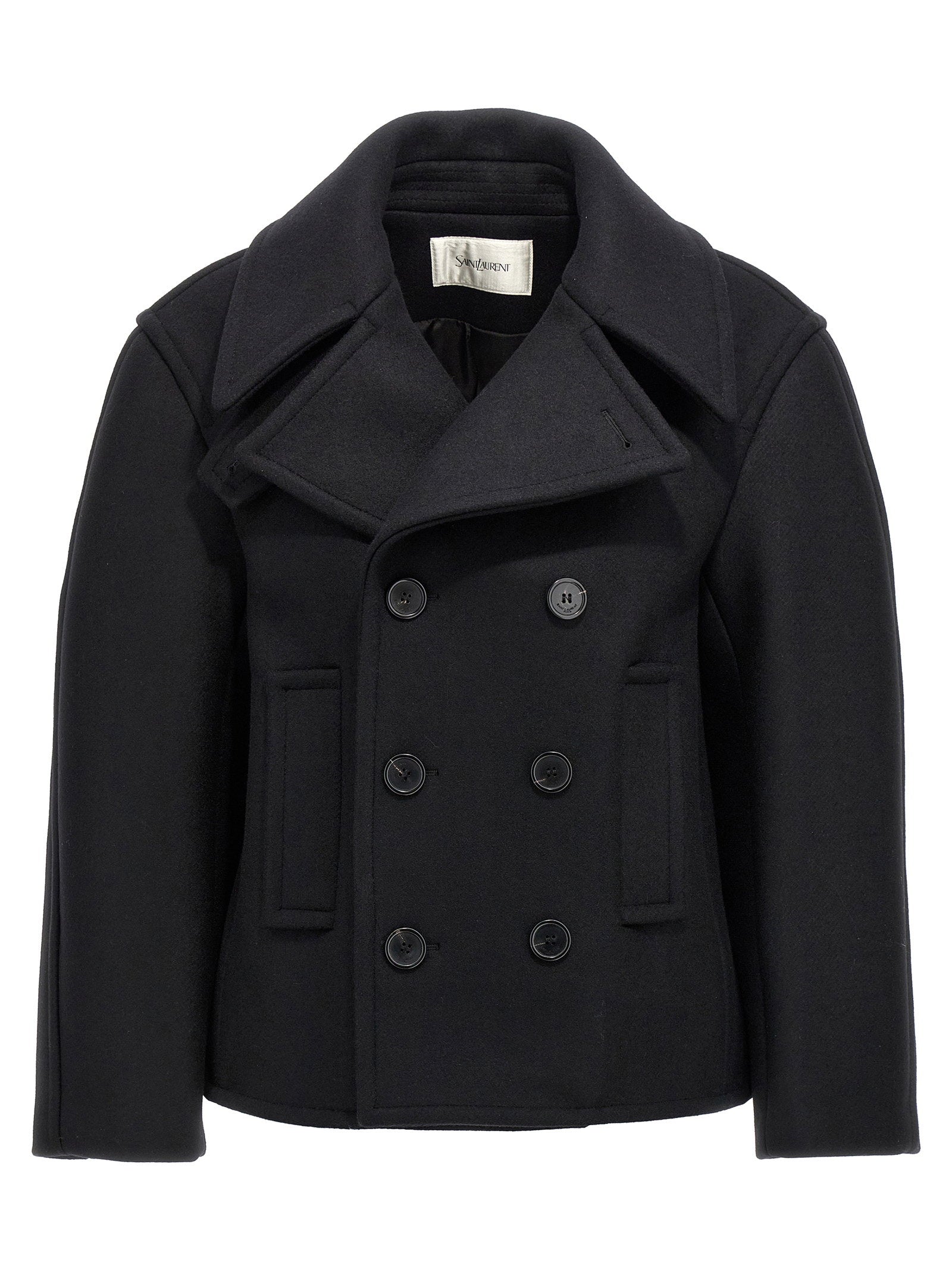 Saint Laurent Saint Laurent Oversized Caban Coat