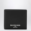 Balenciaga Balenciaga Black bi-fold Credit wallet in hammered leather