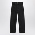 Saint Laurent Saint Laurent Black Carrot-Fit jeans with a washed effect